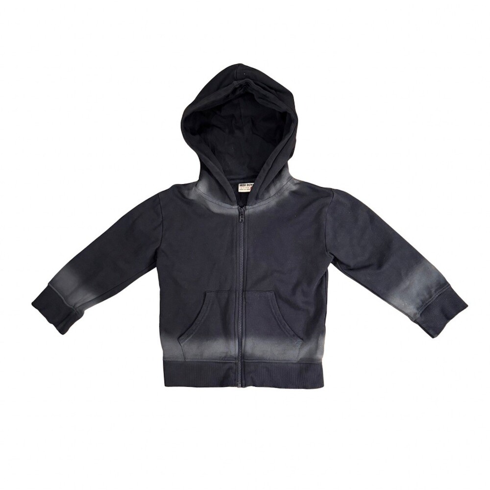 Mish Boys Hoodie Boys Size 4 Navy and Blue ombré Full Zip Hooded Sweatshirt